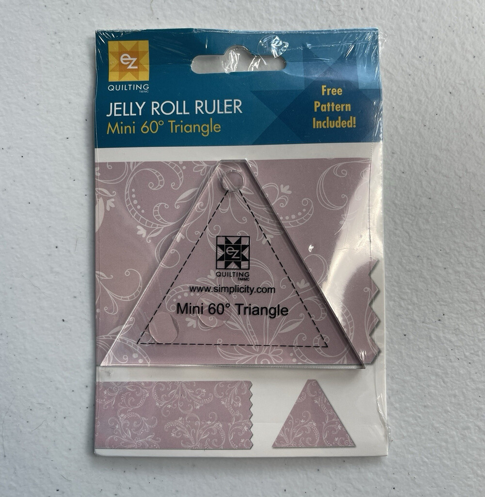 EZ Quilting Jelly Roll Mini 60° Triangle Quilting Ruler